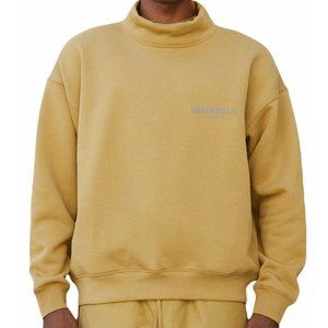 Fear of God FOG ESSENTIALS Men's Sweatshirt Size XL Amber Mock Neck